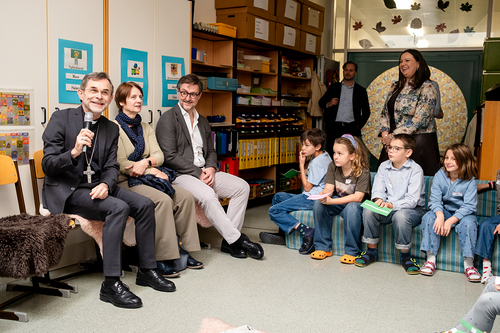 Schulbesuch Blaue Schule / Erzdiözese Wien/ Schönlaub, Stephan Schönlaub Schulbesuch Blaue Schule